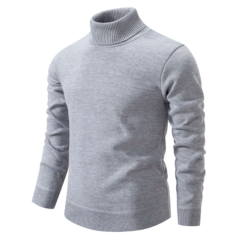 Heren rollkragenpullover virgin wool