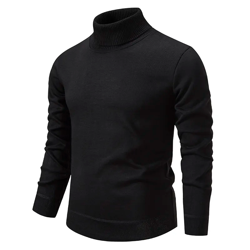 Heren rollkragenpullover virgin wool