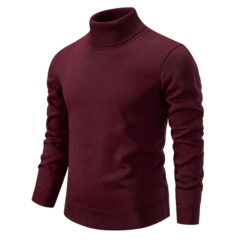Heren rollkragenpullover virgin wool